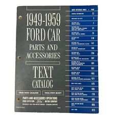 Vintage 1949-1959 Ford Car Parts & Accessories Text Catalog 1964 History picture