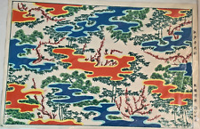 Edo Chiyogami Isetatsu Japanese woodblock vtg PRINT ukiyoe e washi paper rice picture