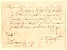 1777 dated Jesse Root and Oliver Ellsworth signed Revolutionary War Pay Order -  picture