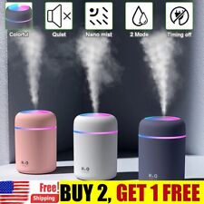 Mini Car Air Humidifier Diffuser Essential Oil Ultrasonic Aroma Mist Purifier US picture