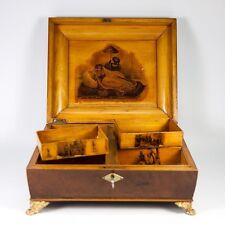 Antique c. 1790-1810 French Empire Gaming or Game Box, Coffret, Chest with Chips picture