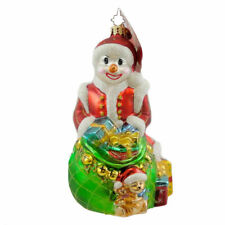 Christopher Radko Winter Magic Snowman Ornament Limited Edition Made in Poland picture