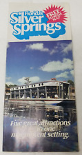 Silver Springs Florida Brochure 1977 Glass Bottom Boat Cypress Point Map picture