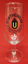 Vintage Dortmunder Union Bier Footed Beer .2 liter Glass picture