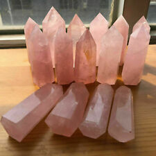 Wholesale Lot 10 LBS Natural Pink Rose Quartz Crystal Obelisk Wand Tower Healing picture