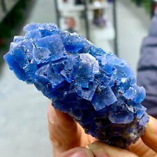119G Rare transparent blue cubic fluorite mineral crystal samples/China picture