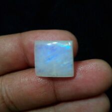 Ultimate Blue Rainbow Moonstone Cabochon 16.20 Crt Square Shape Loose Gemstone picture