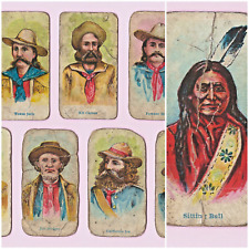 1910 E49 AMERICAN CARAMEL Lot of 13 Wild West Caramels SITTING BULL - KIT CARSON picture