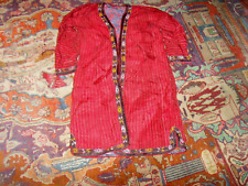 1930s Antique Tribal woven Silk ceremonial dress coat Kilim embroidery FC1270 picture