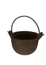 Antique vintage cast iron cauldron kettle pot Rustic picture