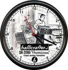 Hallicrafters Hurricane Amateur Ham Radio Equipment Tubes Retro Sign Wall Clock picture