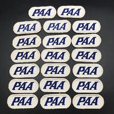 Lot of 20 - VTG 1940's PAA Pan Am Airlines Embroidered Patch 4 3/4