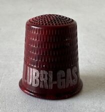 LUBRI-GAS Thimble Advertising Chicago “The Correct Motor Fuel” Oil Vintage Ad picture