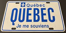 Quebec Canada Booster License Plate Je Me Souviens PLASTIC picture