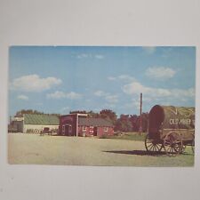 Old Abilene Town Chrome Vintage Postcard Wagon Antique Shop Telephone Pole picture