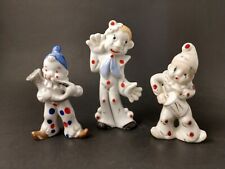 Vintage Porcelain Ceramic Clown Figurines Japan Circus  picture
