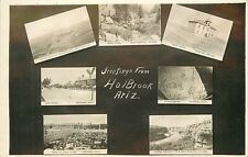 Postcard RPPC Arizona Holbrook Multi View 1913 23-0457 picture