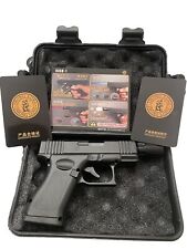 Pistol Shaped Gun Lighter METAL Fine Quality W/ Case & Barrel Attachment Black picture