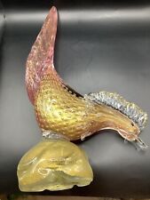 Murano Fratelli Toso Pheasant/ Rooster. 16” T. ~ 8lbs. picture