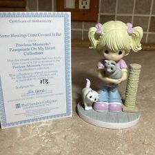 HAMILTON pawprints on My Heart “SOME BLESSINGS COME COVERED IN FUR” Figurine COA picture