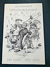 Vintage Cartoonist CRIS HAMMOND Coloring Contest Mailer Poster 7 5/8