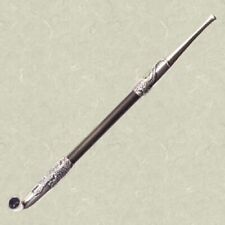 Japan Japanese EDO SAMURAI Kiseru Smoking Pipe Rising Dragon Silver (21cm) picture