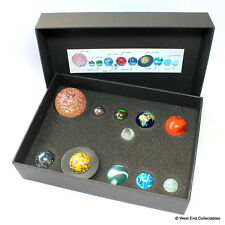 Solar System Model Orrery Globe Display Glass Marbles in Presentation Box picture