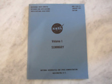 NASA SPACE SHUTTLE/STATION 1971 EARLY DEVELOPMENT INVESTIGATIONS-BLUE BOOK VOL 1 picture