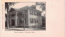 Wareham Bank   1901   Unused  MA  picture