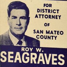 1954 Roy W Seagraves San Mateo County District Attorney Bay Area California picture