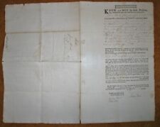 1786 Northumberland Co Pennsylvania Partial Printed Deed James Hood - T. Francis picture