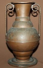 Antique hand made ornate copper vase picture