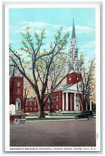 c1930's University Methodist Episcopal Church South Chapel Hill NC Postcard picture