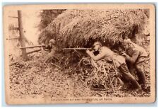 c1910's WWI German Sniper Hut Military Soldier Posted Antique Postcard picture