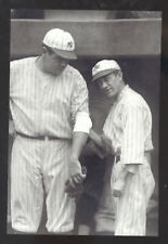 REAL PHOTO NEW YORK YANKEES BASEBALL PLAYER BABE RUTH 1921 POSTCARD COPY picture