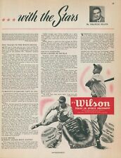 1949 Wilson Sports Baseball Equipment Francis Stann With Stars Vtg Print Ad C14 picture