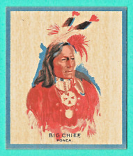 1933 V416 - TEEPEE GUM - CANADA - #43 BIG CHIEF -  HTF - NEAR MINT - NO CREASES picture