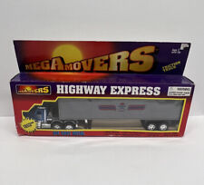 VINTAGE MEGA MOVERS HIGHWAY EXPRESS FRICTION TRUCK NEW IN WORN PACKAGE picture