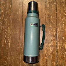 Stanley Thermos Built for Life Since 1913 Green 1.1qt With Cup Vintage picture