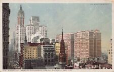Singer, City Investing, & Hudson Terminal, NYC, Postcard, Detroit Publishing Co. picture