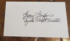 Gerry Griffin fmr NASA Flight Engineer and Dir of JSC signed autographed index picture
