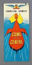 CONNELLAN AIRWAYS AIRLINE TIMETABLE JANUARY 1957 picture