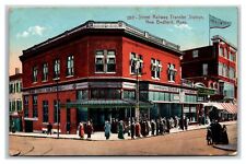 ca 1910s MA  New Bedford Street Railway Transfer Station depot stores Talbot picture