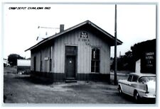 c1963 CRI&P Depot Exira Iowa IA Railroad Train Depot Station RPPC Photo Postcard picture