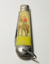 Mikov Pocket knife vintage Mounted horse scene Nice Pocket Knife picture