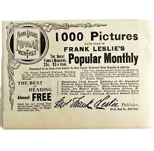 Frank Leslie's Popular Monthly 1894 Advertisement Victorian Magazine ADBN1ddd picture