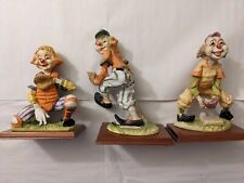 Vintage Price Products Micena Clowns Playing Baseball Set Of 3 picture