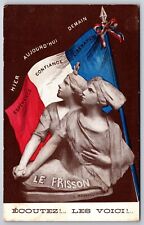 WWI Luca Madrassi Statue French Liberation Hear the Voices DB Postcard H15 picture