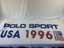 VINTAGE RALPH LAUREN 1996 Polo Sport huge Oversize Beach Towel Excellent 65x35
