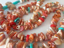 Spiny Oyster Shell Nuggets Multi Color w/Turquoise & Coral 33 